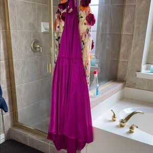 SHEIN Purple Backless Dress